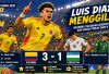 Luis Diaz Bersinar, Kolombia Awali Piala Dunia 2026 dengan Kemenangan Meyakinkan atas Uzbekistan