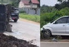 Tabrakan Dengan Dump Truck, Sopir Avanza Terluka, Dilarikan ke RSUD Sungai Lilin
