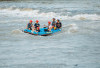 Warga Lahat Nikmati Sensasi Rafting di Sungai Lematang Setiap Akhir Pekan