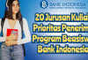 Bank Indonesia Bakal Beri Beasiswa, Ini 20 Jurusan Kuliah yang Jadi Prioritas Bank Sentral Tersebut