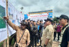Akses Ekonomi Warga Pasar Baung Makin Terbuka, PT OKI Pulp & Paper Gelontorkan Rp4,3 Miliar Bangun Jalan Beton