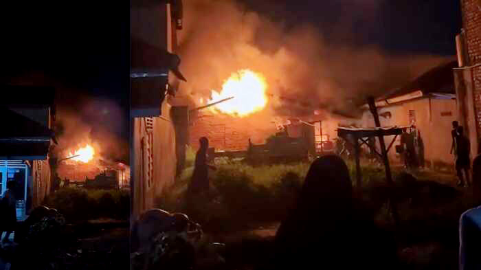 Rumah Semi Permanen di Palembang Terbakar, Pasutri Lansia Kehilangan Tempat Tinggal