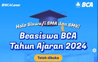 Lulusan SMA/SMK Ayo Daftar, Beasiswa Bank BCA Sudah Dibuka