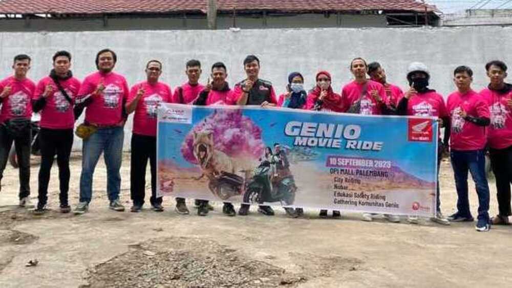 Astra Motor Sumsel dan Komunitas Honda Genio Gelar Genio Movie Ride di Palembang