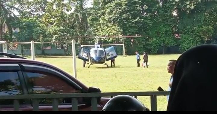 Helikopter Gubernur Pikat Siswa SMAN 1 di Student Festival