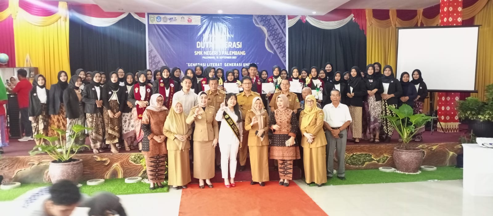 Kak Iva Kukuhkan Duta Literasi Sekolah Terbanyak di Kota Palembang