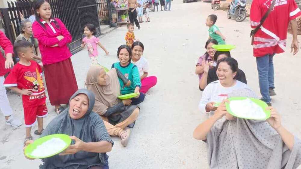 Satresnarkoba Polrestabes Palembang Support Lomba Agustusan di Kampung Tangguh Anti-Narkoba 36 Ilir