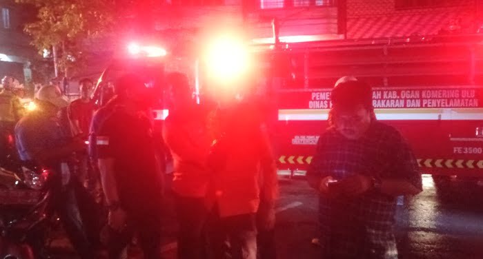 Kebakaran Terjadi di Baturaja, Jalan Macet Karena Banyak yang Nonton