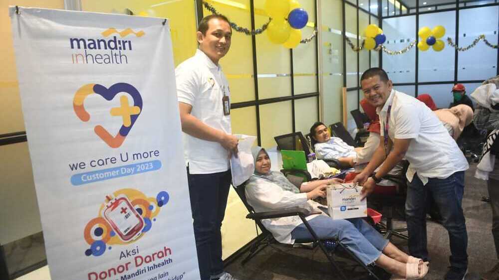 Mandiri Inhealth Palembang Rayakan Harpelnas dengan Aksi Donor Darah dan Kunjungan Pelanggan