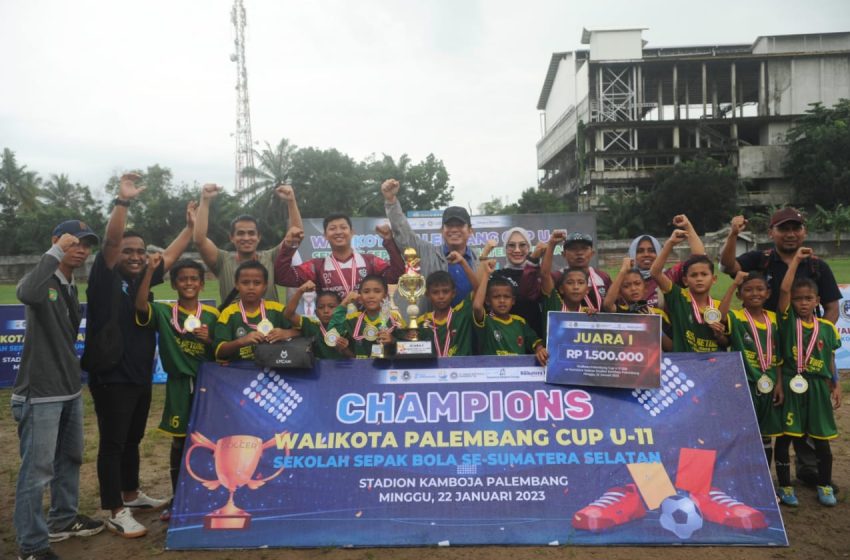 Kalahkan SSB Planet, SSB BBSA Raih Juara Pertama Piala Walikota Palembang