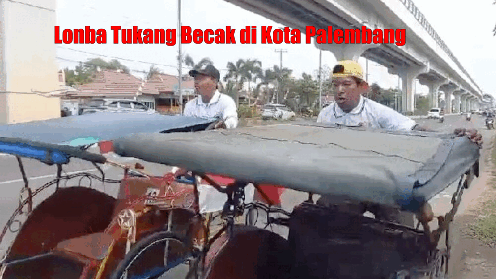 Kreatif, Ali Singo Adakan Lomba Bagi Tukang Becak di Palembang, Begini Keseruannya