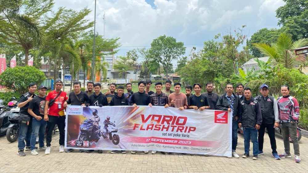 Astra Motor Sumsel dan AHMP Gelar Vario City Flashtrip: Solidaritas Para Bikers Honda Semakin Kuat