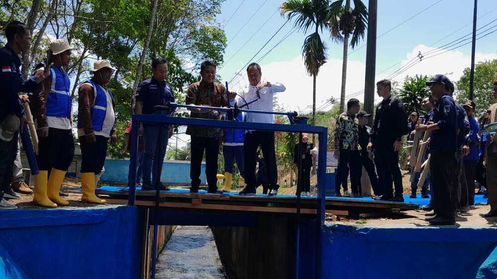Peresmian Infrastruktur Irigasi: Sumatera Selatan Siap Tingkatkan Produksi Pangan