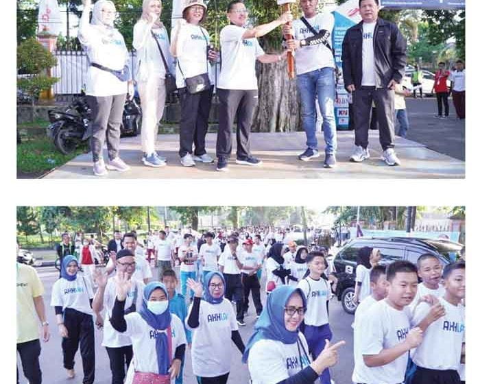 Jalan Sehat Bersama BUMN di Ogan Komering Ilir  Berlangsung Meriah